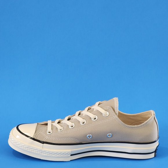 Converse Chuck 70 Low Recycled Canvas Papyrus/Black/Egret Sneakers 172680C NWT - Picture 3 of 6